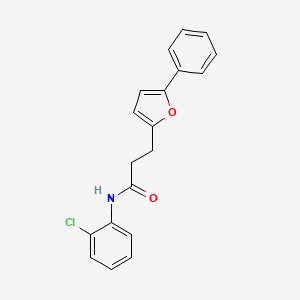 molecular formula C19H16ClNO2 B14941267 N-(2-chlorophenyl)-3-(5-phenylfuran-2-yl)propanamide 