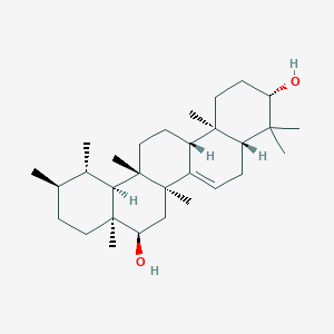 molecular formula C30H50O2 B1494137 (3beta,16alpha)-7-Baurene-3,16-diol CAS No. 214351-30-1