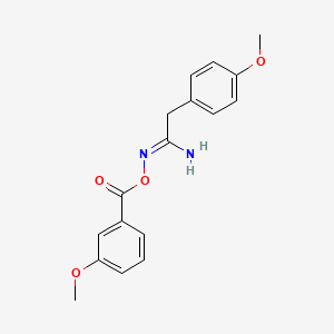 molecular formula C17H18N2O4 B14941597 (1Z)-2-(4-methoxyphenyl)-N'-{[(3-methoxyphenyl)carbonyl]oxy}ethanimidamide 