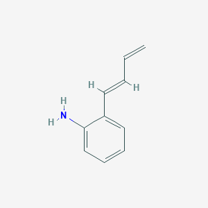 molecular formula C10H11N B149416 Benzenamine, 2-(1,3-butadienyl)-, (E)-(9CI) CAS No. 138386-62-6