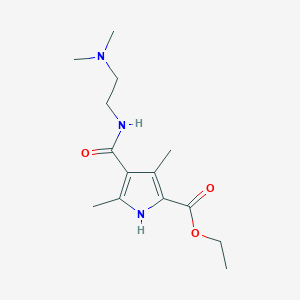 molecular formula C14H23N3O3 B14941747 Ethyl 4-{[2-(dimethylamino)ethyl]carbamoyl}-3,5-dimethyl-1H-pyrrole-2-carboxylate 