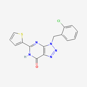 molecular formula C15H10ClN5OS B14941847 3-(2-chlorobenzyl)-5-(thiophen-2-yl)-3H-[1,2,3]triazolo[4,5-d]pyrimidin-7-ol 