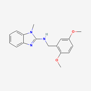 molecular formula C17H19N3O2 B14941970 N-(2,5-dimethoxybenzyl)-1-methyl-1H-benzimidazol-2-amine 