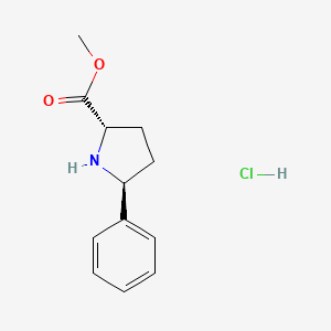 (2S,5S)-Methyl 5-phenylpyrrolidine-2-carboxylate hydrochloride