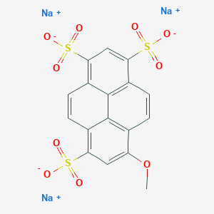 molecular formula C17H9Na3O10S3 B149443 8-Methoxypyrene-1,3,6-trisulfonic acid trisodium salt CAS No. 82962-86-5