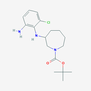 molecular formula C17H26ClN3O2 B1494469 Tert-butyl 3-(2-amino-6-chloroanilino)azepane-1-carboxylate 