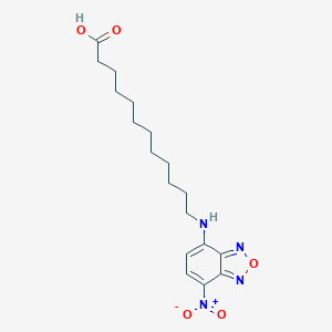 molecular formula C18H26N4O5 B149458 12-(7-Nitrobenzofurazan-4-ylamino)dodecanoic acid CAS No. 96801-39-7