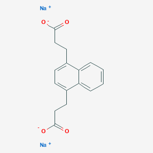 molecular formula C16H14Na2O4 B149464 Naphthalene-1,4-dipropionic acid disodium salt CAS No. 97860-58-7
