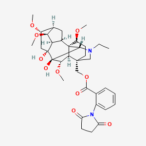 molecular formula C36H48N2O10 B1494754 Lycaconitine CAS No. 25867-19-0