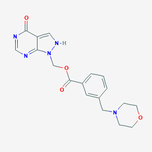 1-[[3-(Morpholinomethyl)benzoyloxy]methyl]-1H-pyrazolo[3,4-d]pyrimidin-4(5H)-one
