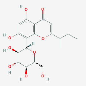 8-Glucosyl-5,7-dihydroxy-2-(1-methylpropyl)chromone