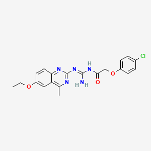 molecular formula C20H20ClN5O3 B14948268 N-[(E)-amino{[(2E)-6-ethoxy-4-methylquinazolin-2(3H)-ylidene]amino}methylidene]-2-(4-chlorophenoxy)acetamide 