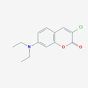 molecular formula C13H14ClNO2 B149484 Coumarin, 3-chloro-7-diethylamino- CAS No. 133590-12-2
