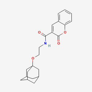 molecular formula C22H25NO4 B14948865 2-Oxo-2H-chromene-3-carboxylic acid [2-(adamantan-1-yloxy)-ethyl]-amide 