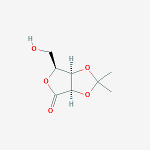 molecular formula C8H12O5 B014949 (3aR,6S,6aR)-6-(hydroxymethyl)-2,2-dimethyldihydrofuro[3,4-d][1,3]dioxol-4(3aH)-one CAS No. 152006-17-2
