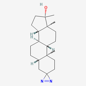 3,3-Azo-17alpha-methyl-5alpha-androstan-17beta-ol
