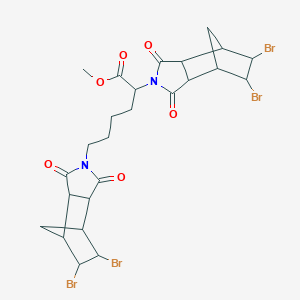 molecular formula C25H28Br4N2O6 B14949633 methyl 2,6-bis(5,6-dibromo-1,3-dioxooctahydro-2H-4,7-methanoisoindol-2-yl)hexanoate 