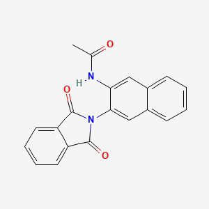 molecular formula C20H14N2O3 B14949726 N-[3-(1,3-dioxo-1,3-dihydro-2H-isoindol-2-yl)naphthalen-2-yl]acetamide 