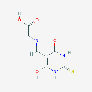 molecular formula C7H7N3O4S B14949745 N-[(4,6-dioxo-2-thioxotetrahydropyrimidin-5(2H)-ylidene)methyl]glycine 