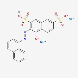 molecular formula C20H12N2Na2O7S2 B1494989 Disodium;6-(naphthalen-1-yldiazenyl)-5-oxido-7-sulfonaphthalene-2-sulfonate CAS No. 5858-64-0
