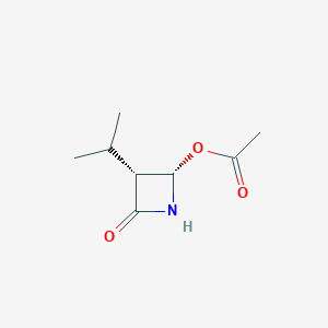 [(2S,3R)-4-oxo-3-propan-2-ylazetidin-2-yl] acetate