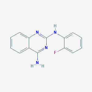 molecular formula C14H11FN4 B14951875 N~2~-(2-fluorophenyl)quinazoline-2,4-diamine 