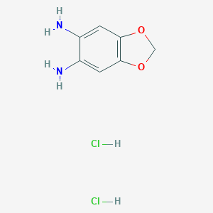 molecular formula C7H10Cl2N2O2 B014953 1,3-Benzodioxole-5,6-diamine dihydrochloride CAS No. 81864-15-5
