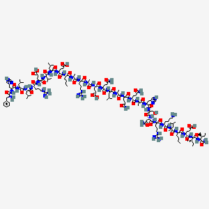 molecular formula C159H267N49O43 B1495354 H-D-Phe-His-Leu-Leu-Arg-Glu-Val-Leu-Glu-Nle-Ala-Arg-Ala-Glu-Gln-Leu-Ala-Gln-Gln-Ala-His-Ser-Asn-Arg-Lys-aMeLeu-Nle-Glu-Ile-Ile-NH2 CAS No. 150646-45-0