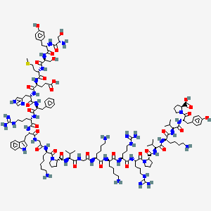 molecular formula C137H212N40O31S B1495356 H-Ser-Tyr-Ser-Met-Glu-His-Phe-Arg-Trp-Gly-D-hLys-Pro-Val-Gly-Lys-D-Lys-Arg-Arg-Pro-Val-D-Lys-Val-Tyr-Pro-OH CAS No. 494750-52-6