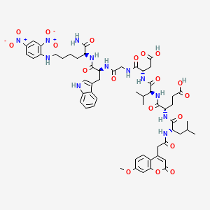 molecular formula C57H70N12O19 B1495368 Ac-LEVDGWK(Dnp)-NH2 