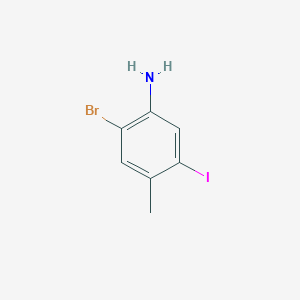 molecular formula C7H7BrIN B1495422 2-Bromo-5-iodo-4-methylaniline 