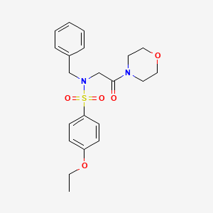 molecular formula C21H26N2O5S B14954296 N-benzyl-4-ethoxy-N-[2-(morpholin-4-yl)-2-oxoethyl]benzenesulfonamide 