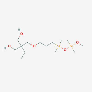 molecular formula C14H34O5Si2 B1495461 monodicarbinol terminated polydimethylsiloxane 