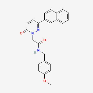 molecular formula C24H21N3O3 B14955046 N-(4-methoxybenzyl)-2-(3-(naphthalen-2-yl)-6-oxopyridazin-1(6H)-yl)acetamide 