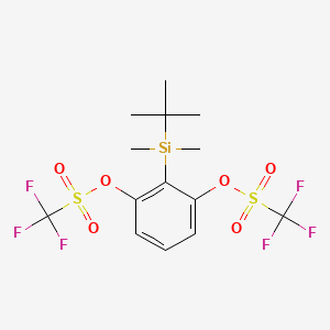 B1495588 2-(tert-Butyldimethylsilyl)-1,3-phenylene Bis(trifluoromethanesulfonate) CAS No. 1637638-66-4