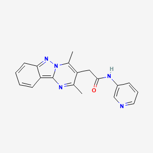 molecular formula C19H17N5O B14956722 2-(2,4-dimethylpyrimido[1,2-b]indazol-3-yl)-N-(3-pyridyl)acetamide 