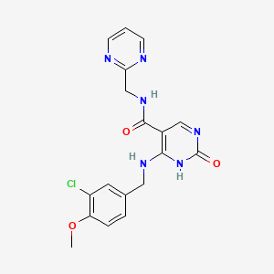 molecular formula C18H17ClN6O3 B1495730 Avanafil impurity 9 