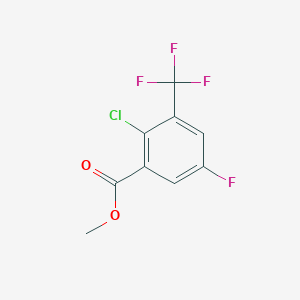 molecular formula C9H5ClF4O2 B1495758 Methyl 2-chloro-5-fluoro-3-(trifluoromethyl)benzoate 