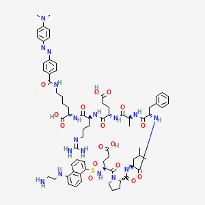 molecular formula C72H97N17O16S B1495761 H-Glu(EDANS)-Pro-Leu-Phe-Ala-Glu-Arg-Lys(DABCYL)-OH 