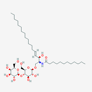 molecular formula C42H79NO13 B1495764 N-[(E,2S,3R)-1-[(2R,3R,4R,5S,6R)-3,4-dihydroxy-6-(hydroxymethyl)-5-[(2S,3R,4S,5R,6R)-3,4,5-trihydroxy-6-(hydroxymethyl)oxan-2-yl]oxyoxan-2-yl]oxy-3-hydroxyoctadec-4-en-2-yl]dodecanamide CAS No. 474943-80-1