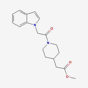 molecular formula C18H22N2O3 B14957705 methyl [1-(1H-indol-1-ylacetyl)piperidin-4-yl]acetate 