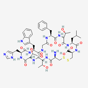 molecular formula C52H71N13O14S2 B1495783 CTTHWGFTLC, CYCLIC 