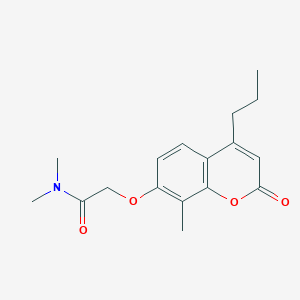 molecular formula C17H21NO4 B14958196 N,N-dimethyl-2-[(8-methyl-2-oxo-4-propyl-2H-chromen-7-yl)oxy]acetamide 