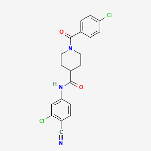 molecular formula C20H17Cl2N3O2 B14958460 N-(3-chloro-4-cyanophenyl)-1-(4-chlorobenzoyl)piperidine-4-carboxamide 