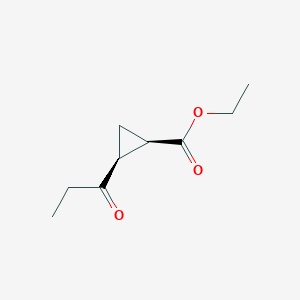 molecular formula C9H14O3 B1495887 cis-Ethyl 2-propionylcyclopropanecarboxylate 