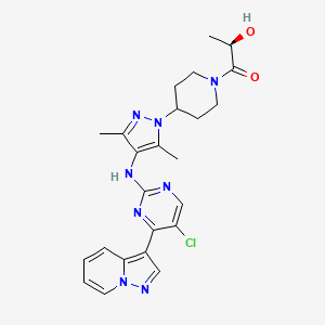 molecular formula C24H27ClN8O2 B1495937 AZD9362 CAS No. 1905412-80-7