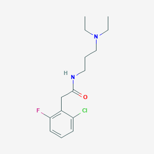 molecular formula C15H22ClFN2O B14959917 2-(2-chloro-6-fluorophenyl)-N-[3-(diethylamino)propyl]acetamide 