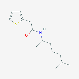 molecular formula C14H23NOS B14959923 N-(6-methylheptan-2-yl)-2-(thiophen-2-yl)acetamide 
