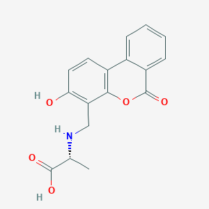 molecular formula C17H15NO5 B14959925 N-[(3-hydroxy-6-oxo-6H-benzo[c]chromen-4-yl)methyl]-D-alanine 