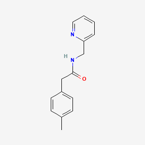 molecular formula C15H16N2O B14959977 2-(4-methylphenyl)-N-(pyridin-2-ylmethyl)acetamide 